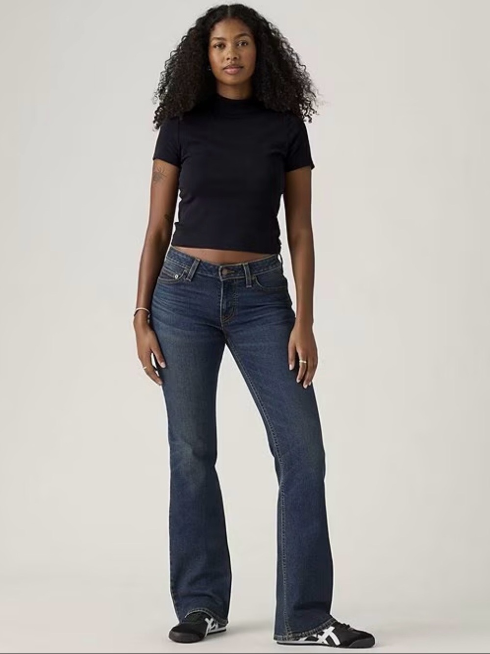 Levi's Dark Blue Super Low Rise Bootcut